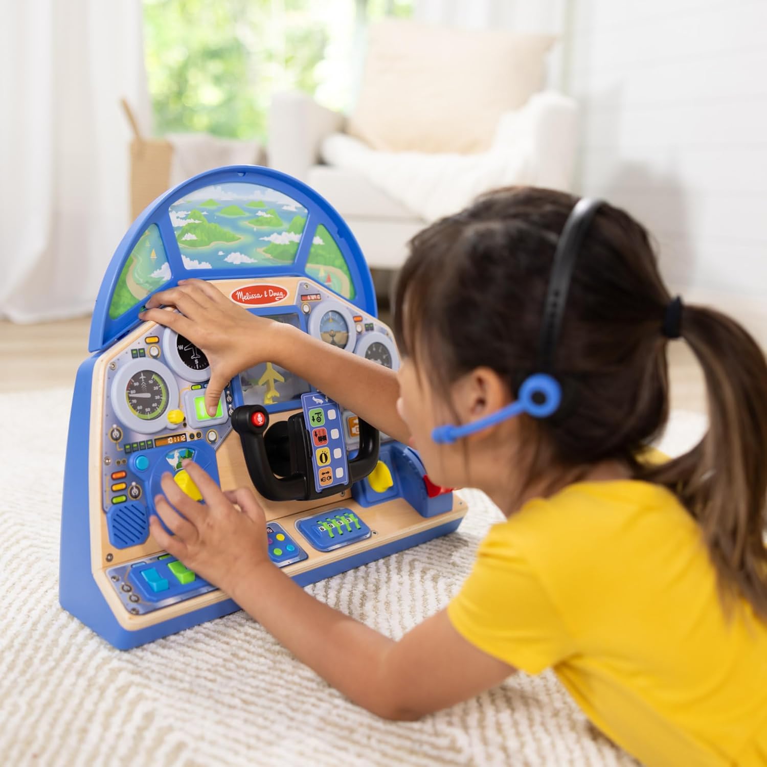 Melissa and Doug Jet Pilot Interactive Dashboard - Premium for Kids in Qatar | Toysaro.com